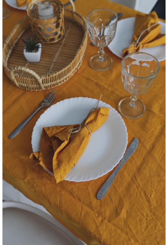 Kitchen and Table Linens: Tablecloth, Napkins, Table Runners, Coasters,  Waffle Towels, Aprons, Storage Bags, Waterproof Cotton, Linen