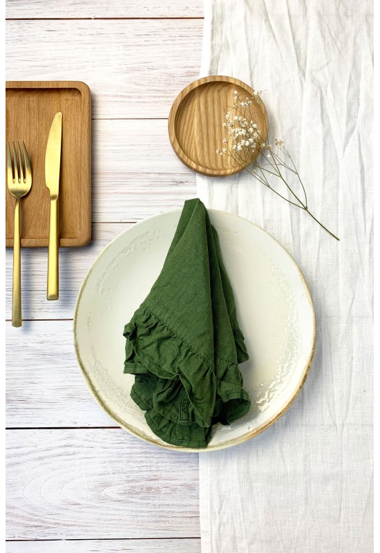 Elevate Your Table Setting with Off-White Linen Cloth Napkins
