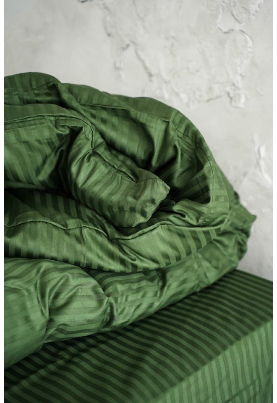 moss-green-striped-sateen-cotton-bedding-set-twin-standard-queen-full