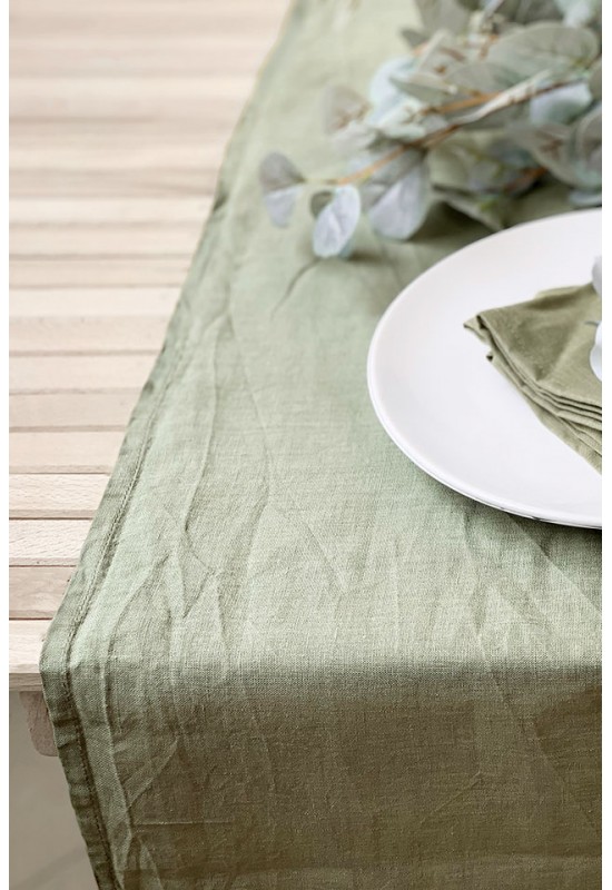 Olive Green Moss Green Linen Cloth Napkins, Olive Green Wedding