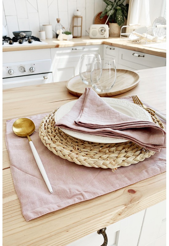 Washed Linen Napkins. Natural Linen Kitchen Dining Napkin Cloth.  Stonewashed Dinner. Lunch Custom Napkins. Bulk Organic Large Napkin Cloth 