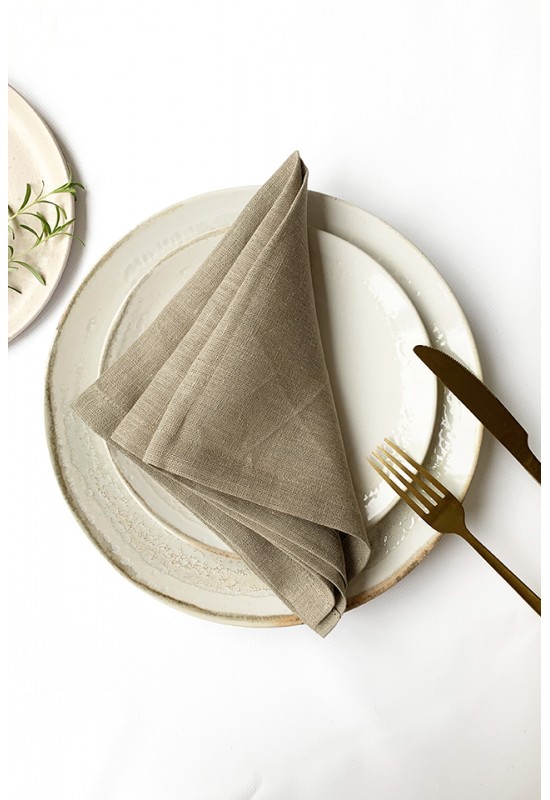 Holzlrgus Cotton Linen Napkins Bulk 17x17 Stonewashed Cloth Dinner  Napkins Rustic Thick Table Napkins for Family Events Christmas Parties  Wedding