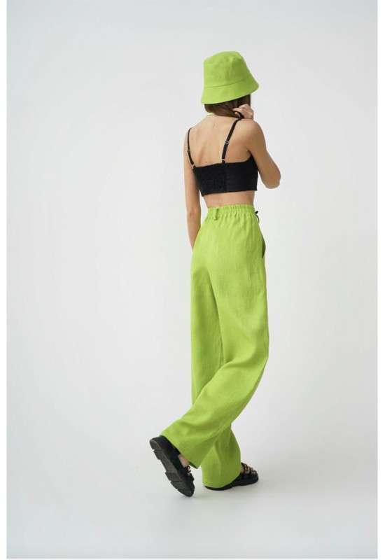Buy SHOWOFF Women Clean Look Mid-Rise Lime Green Straight Fit Denim Jeans  online