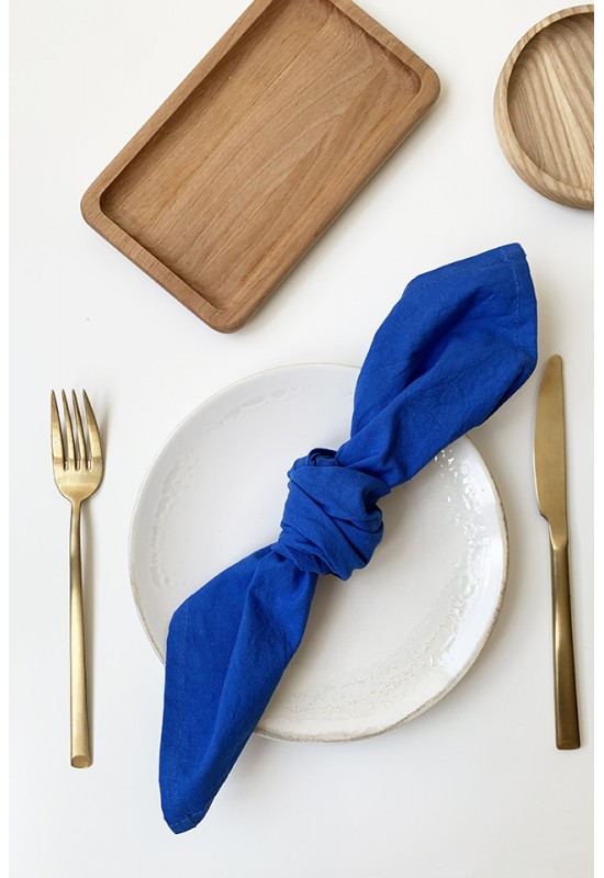 Cotton napkins Set of 2 Indigo blue
