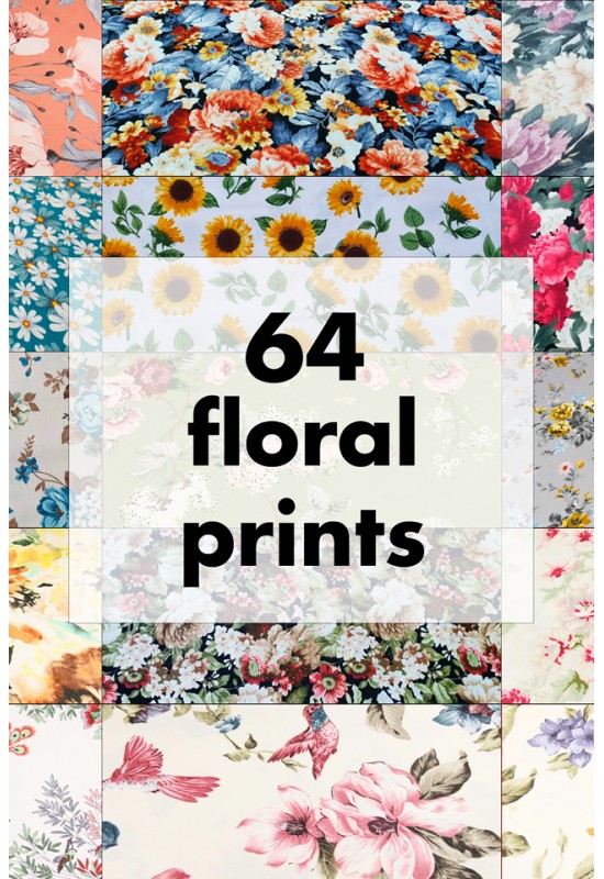 Waterproof cotton tablecloth | 64 floral prints