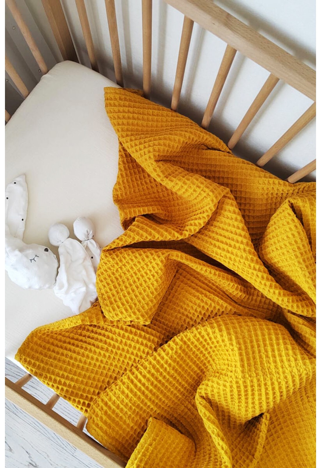 Baby Waffle Blanket - 40 x 40 Sage