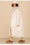 Quilted Linen Coat for Women