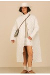 Quilted Linen Coat for Women