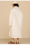 Quilted Linen Coat for Women