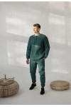 Quilted Linen Pants for Men