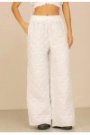 Oversized Quilted Linen Pants