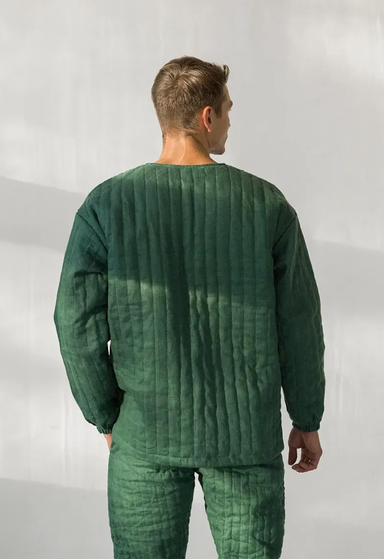 Quilted Linen Sweatshirt for Men