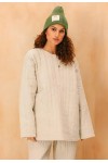 Oversized Linen Hoodie for Women